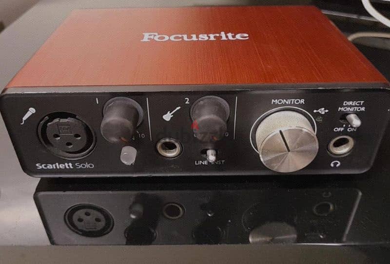 Focusrite Scarlett solo 2nd gen USB Audio interface 1