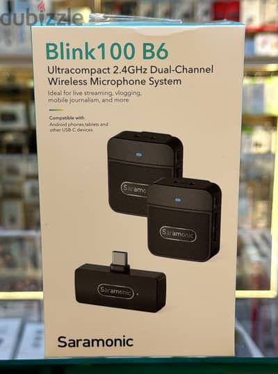 Saramonic Blink 100 B6 ultra compact 2.4ghz dual-channel wireless