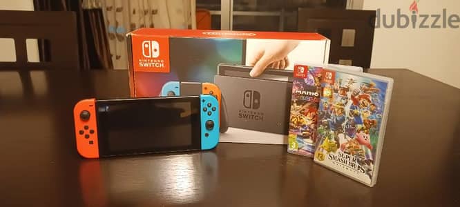 Lightly used Nintendo switch + 1 game