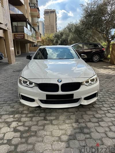 BMW 428i Coupe M-package 2014 white on black