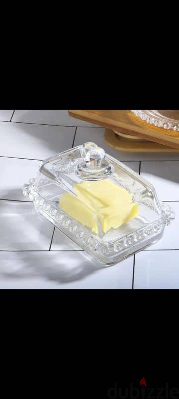 glass butter plate