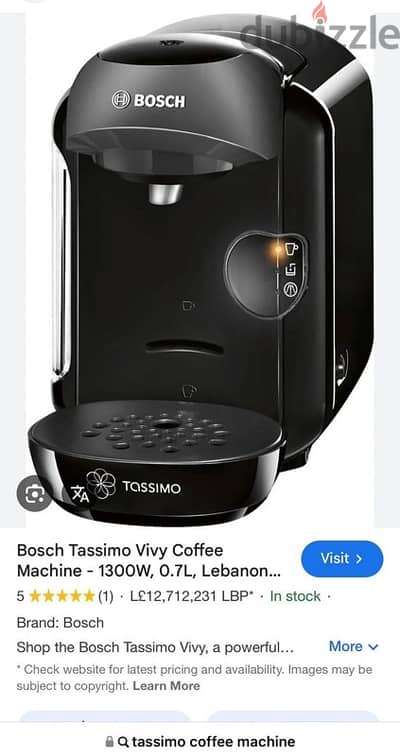 Tassimo Coffee machine