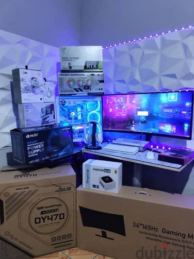 Masterpiece Gaming Rendering Workstation Full White PC Setup