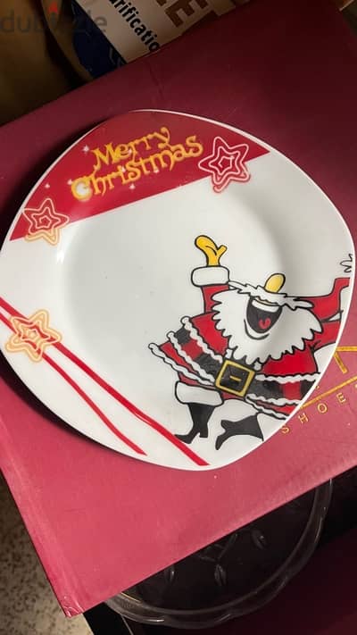 Christmas dessert plates