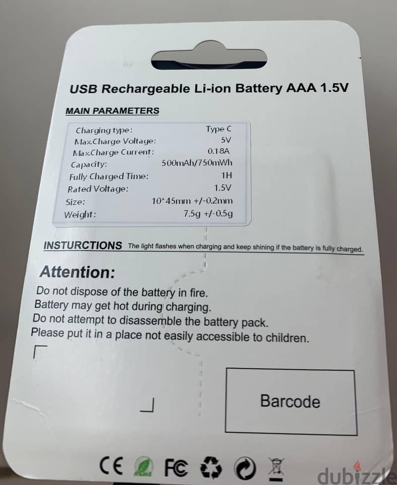 Fast-Charging AAA Lithium Batteries – Reliable & Reusable 1