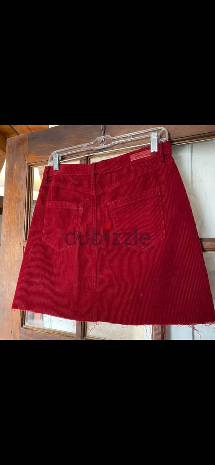 skirt corduroy bordo S to xL 3