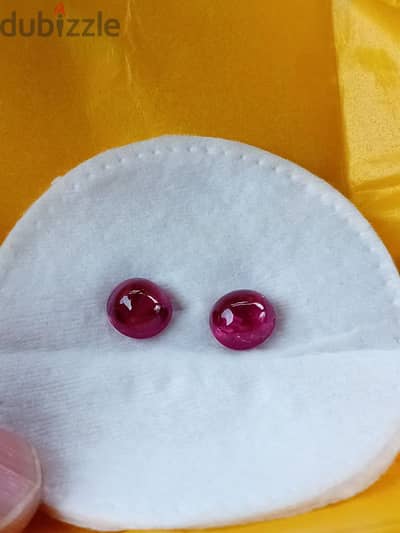 certified Ruby  3.87 ct + 3.97 ct  mozambique  Ruby