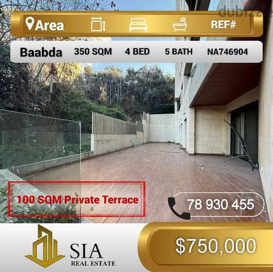 شقة للبيع في بعبدا  apartment for sale in Baabda