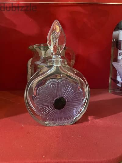 Vintage Daum France crystal perfume bottle