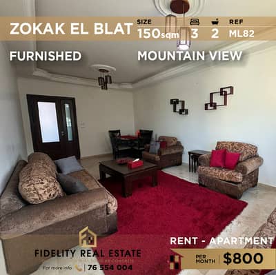 Apartment for rent in Zokak El Blat ML82 شقة مفروشة للايجار في زقاق ا