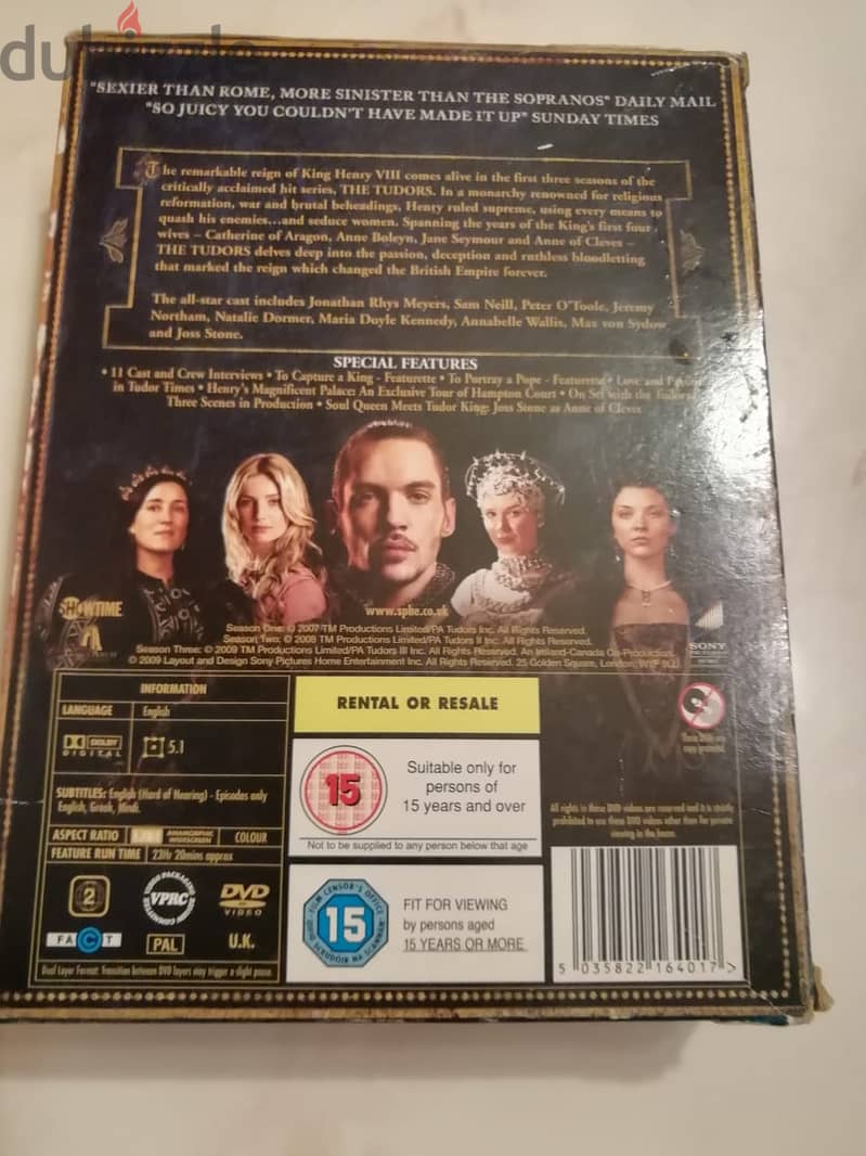 Tudors series complete 1 to 3 seasons on original dvds 6