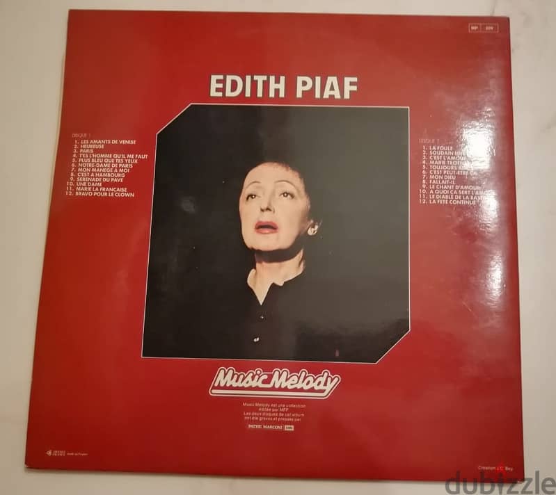 Edith Piaf  Enregistrements Originaux 2x Vinyl album 33t 2