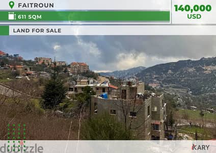 611m2 Land for Sale in FAITROUN أرض للبيع في فيترون