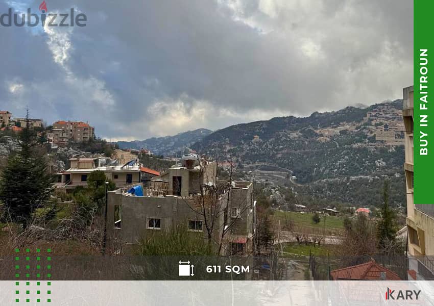 611m2 Land for Sale in FAITROUN أرض للبيع في فيترون 1