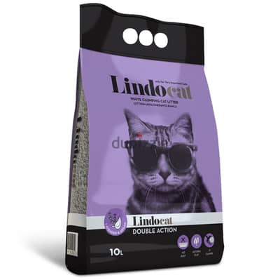 Lindocat Double Action Lavender Clumping Cat Litter - 5L