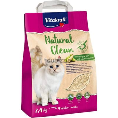 Vitakraft Natural Clean Corn Cat Litter - 2.4kg