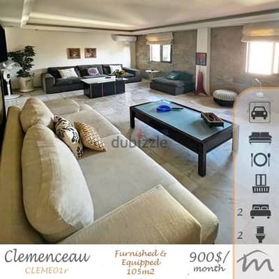 Clemenceau | Signature | Fully Furnished/Equipped 2 Bedrooms Apartment