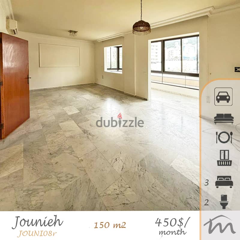 Jounieh | 3 Bedrooms Apt | Prime Location | 1 Minute From the Highway 0