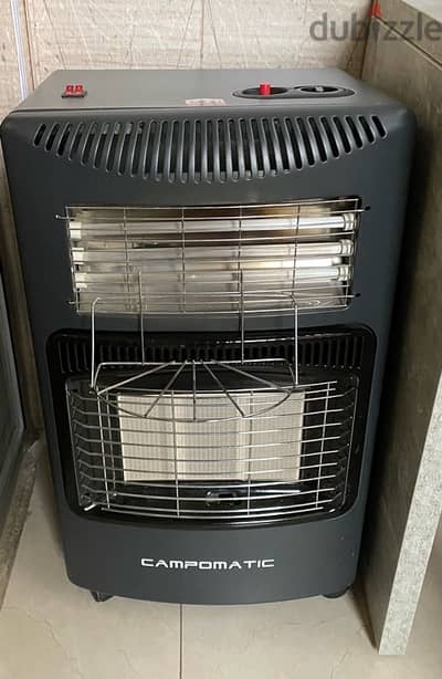 campmatic electric and gas heater