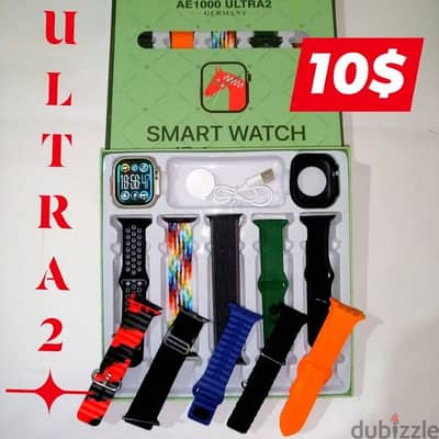 ULTRA 2 smart watch + 10 straps + selcon cover