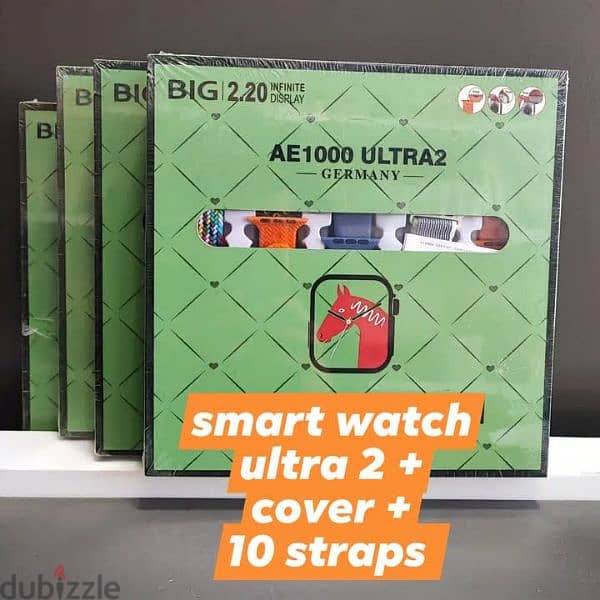 ULTRA 2 smart watch + 10 straps + selcon cover 14