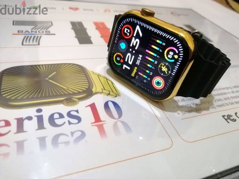 10$ SERIES 10 GOLDEN COLOR + 7 BAND full display, wireless charging 5