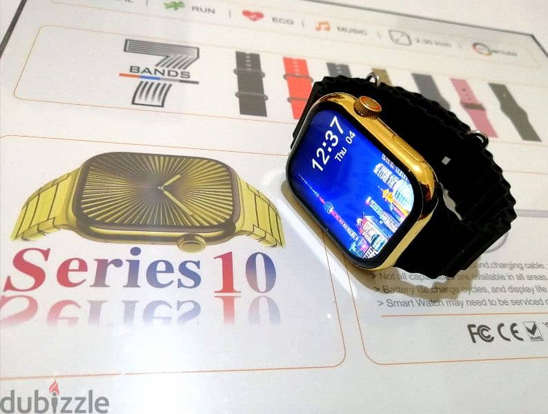 10$ SERIES 10 GOLDEN COLOR + 7 BAND full display, wireless charging 7