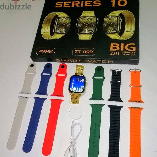 10$ SERIES 10 GOLDEN COLOR + 7 BAND full display, wireless charging 8