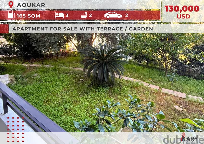 Apartment for Sale in AOUKAR 165m2 + 70 terrace garden 0