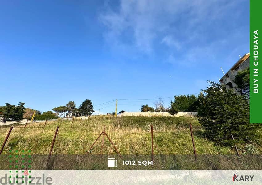 1012 Land for Sale in CHOUAYA Villas Zone Area أرض للبيع في شوايا 2