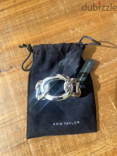 Ann Taylor White Metal Bracelet