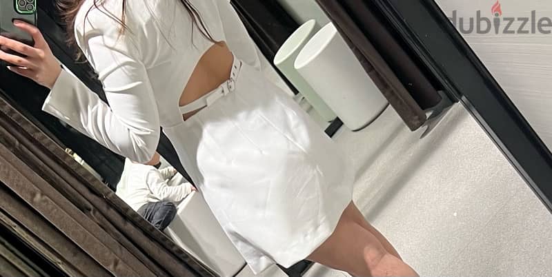 dress zara white size medium 1