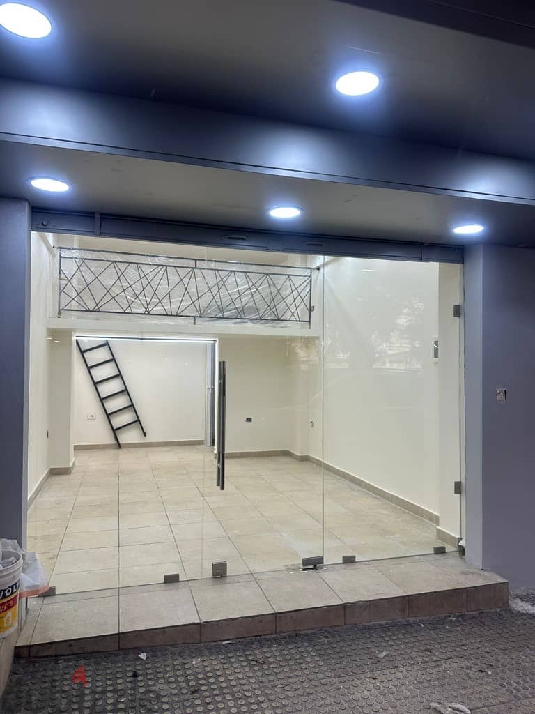 16 Sqm + Mezanine | Renovated Shop for rent in Furn el Chebbak 0