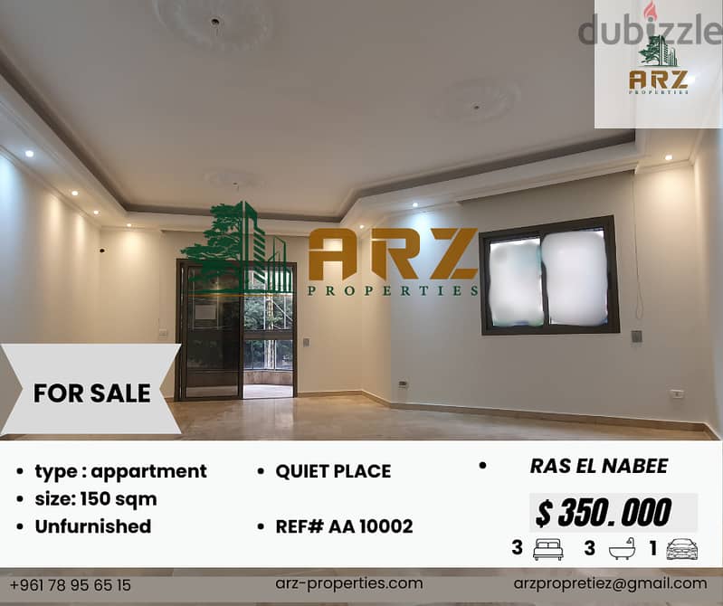 3-bedrooms apartment for sale in ras al nabaa 0