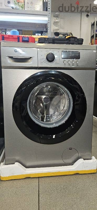 washing machine 7kg silver GENERAL غسالة