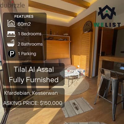 60sqm Chalet Duplex for sale in Till Al Assal Kfardebian  AH25FCK60150