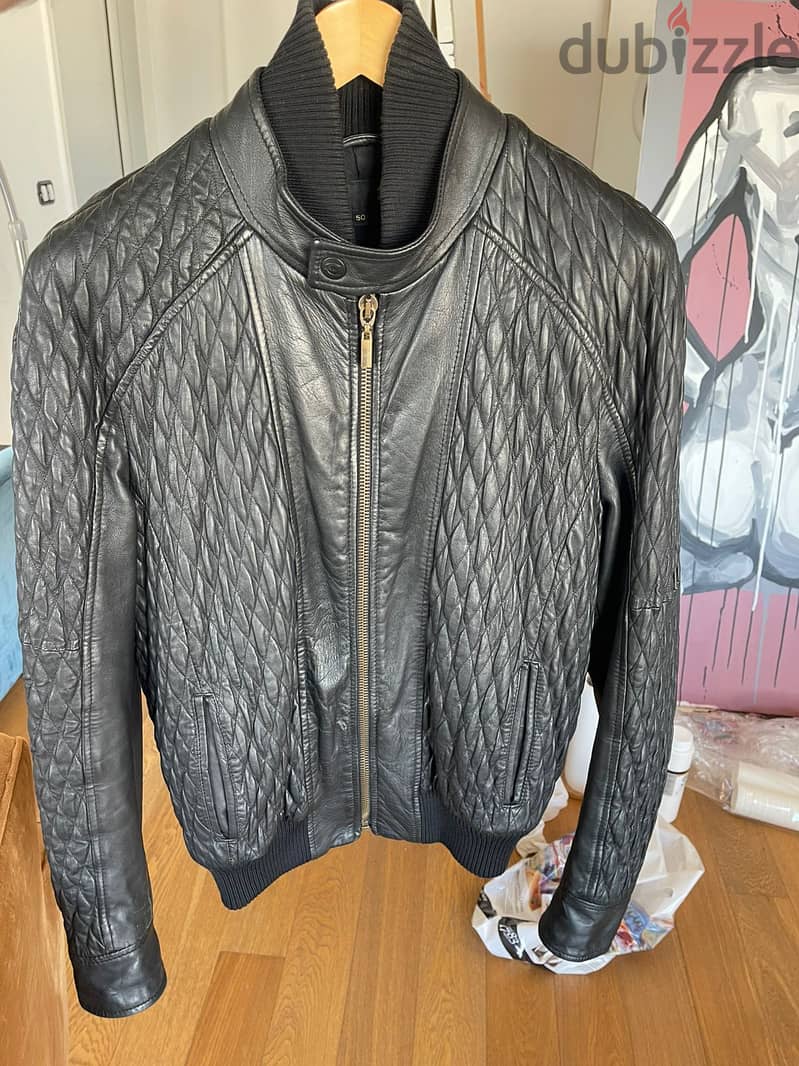 Leather Jacket - Just Cavalli Brand 0