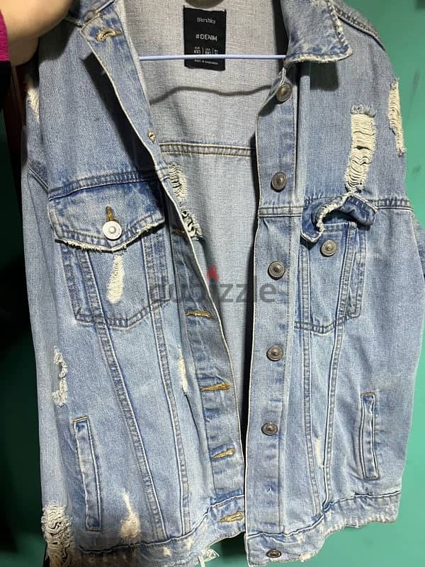 bershka denim jacket 0