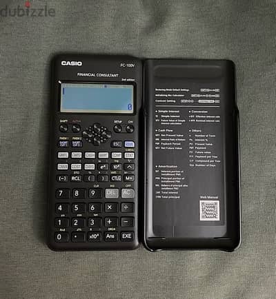 Financial calculator CASIO FC-100V-2-W-DT *Used only once*