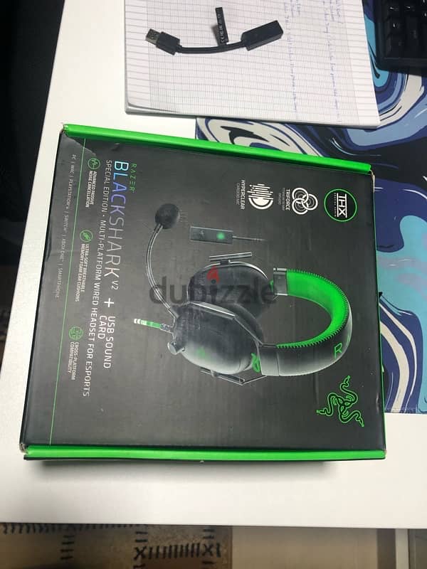 razer blackshark v2 with usb sound card 1