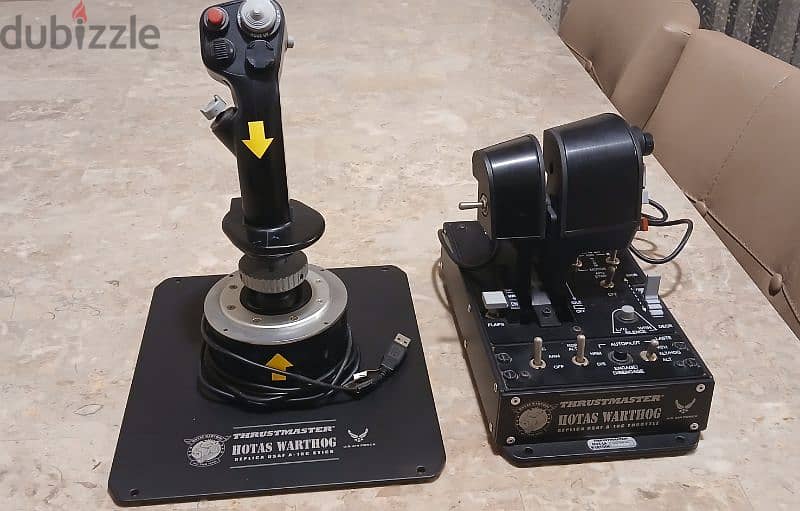 Thrustmaster Hotas Warthog Replica USAF A10 stick and throttle 1