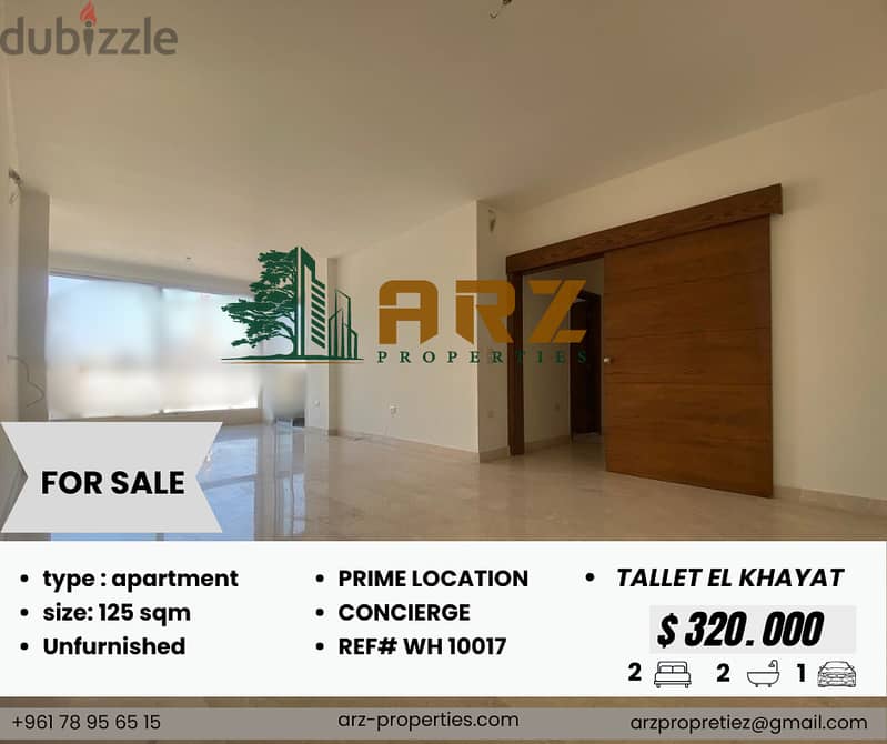 APARTMENT FOR SALE IN TALLET EL KHAYAT 0