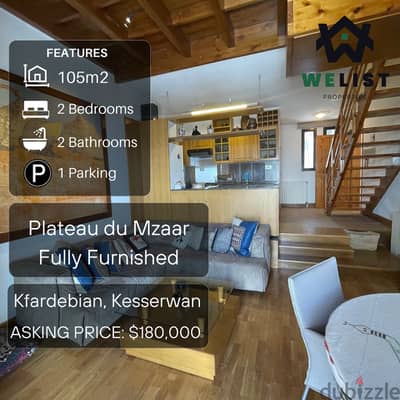 105m Chalet Duplex for sale in Plateau du Mzaar - Kfardebian