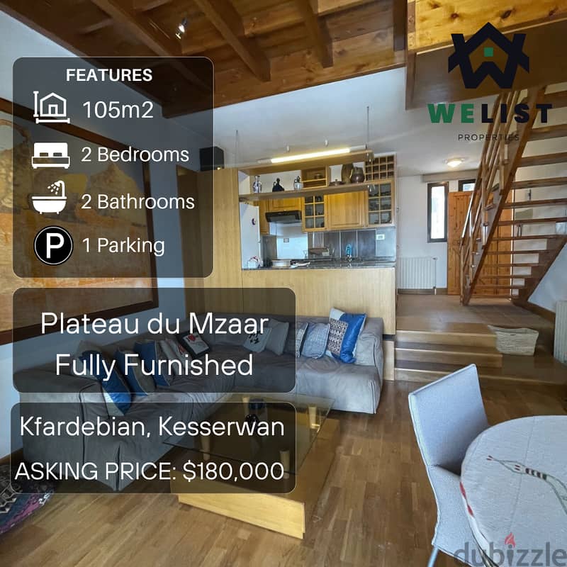 105m Chalet Duplex for sale in Plateau du Mzaar - Kfardebian 0