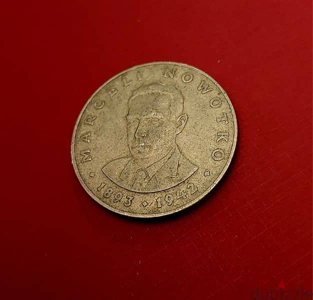 1977 Poland 20 Zlotych large coin Marceli Nowotko 3