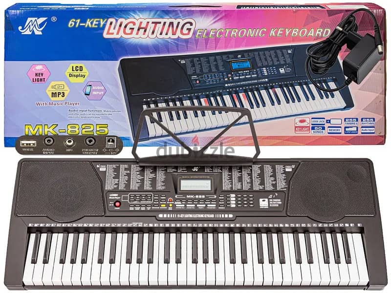 MK825 Mike Music  61-Key Lighting Piano Keyboard 1