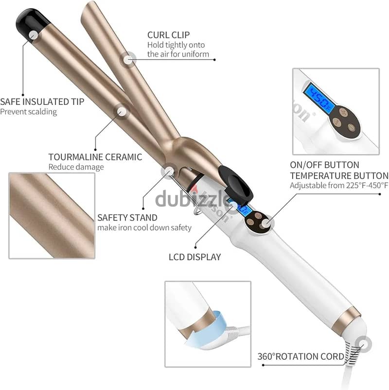 Hoson 1 Inch Curling Iron 3