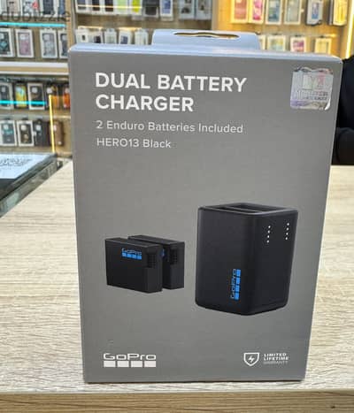 Gopro Dual Battery Charger 2 enduro batteries included hero 13