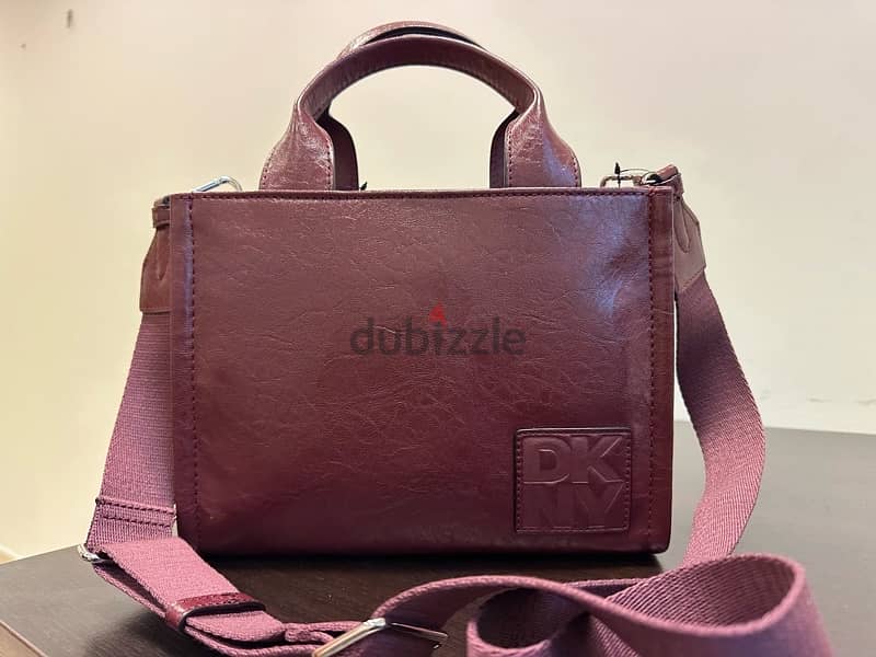 DKNY burgundy bag 1