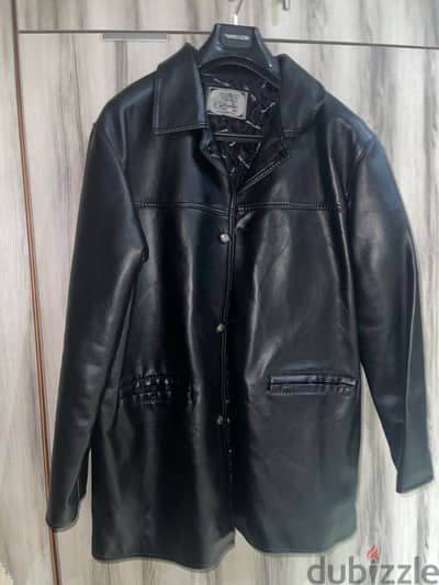 men coat leather